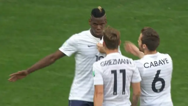 Paul Pogba celebrates