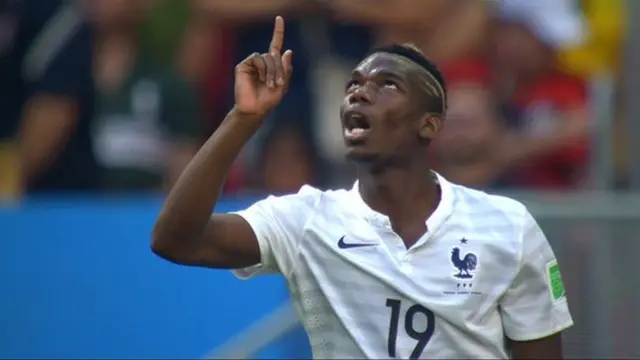 Paul Pogba celebrates