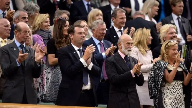 The Royal Box stand for Andy Murray