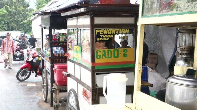 Indonesian street vendors