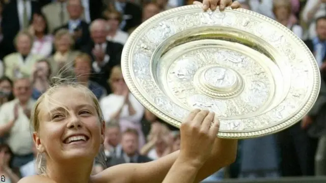 Marai Sharapova at Wimbledon 2004