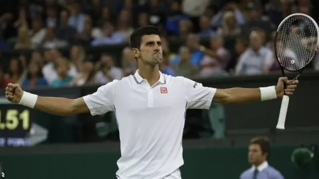 Novak Djokovic at Wimbledon