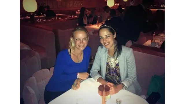 Caroline Wozniacki and Ana Ivanovic