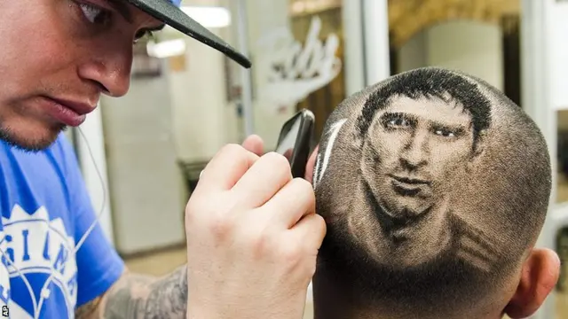 Lionel Messi hair cut