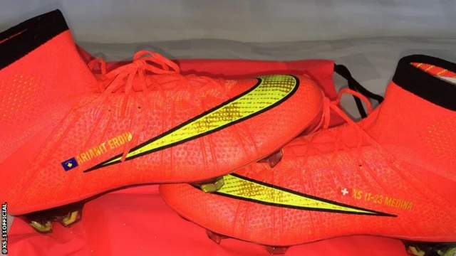 Xherdan Shaqiri's boots