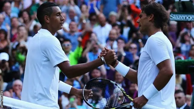 Nick Krygios and Rafael Nadal