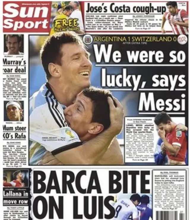 The Sun's back page