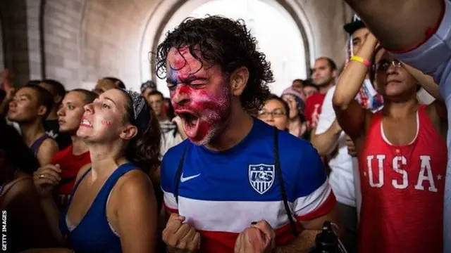 USA fan in Manhattan