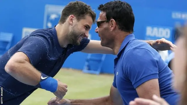 Grigor Dimitrov and Roger Rasheed