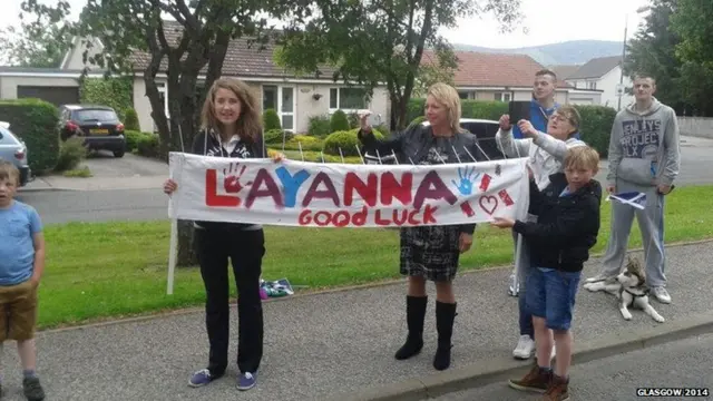 Baton relay supporters