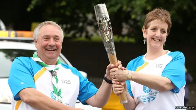 Joyce Dawson poses with William Gray