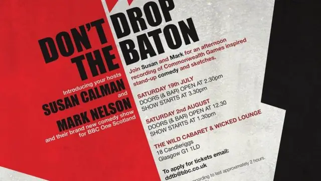 don't drop the baton advert