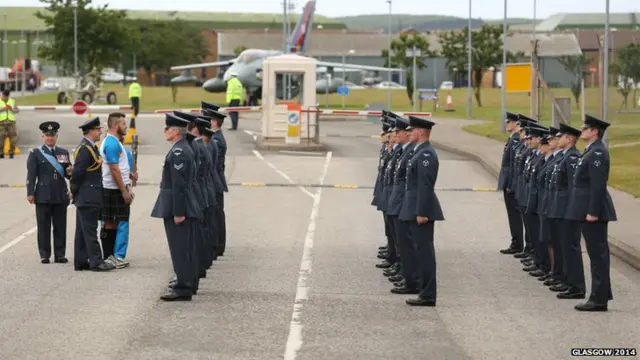 Fly past at Lossiemouth