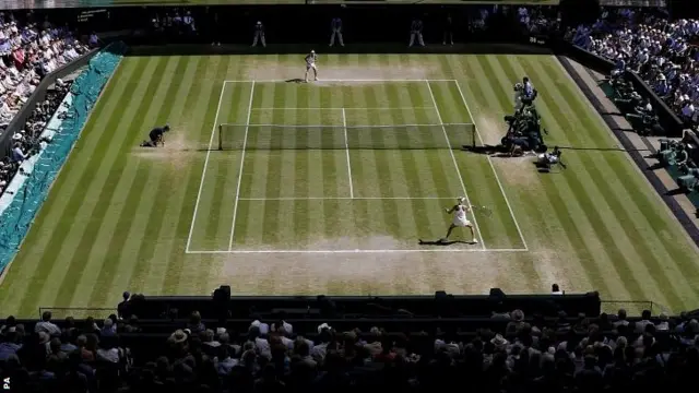 A view from the back of Centre Court