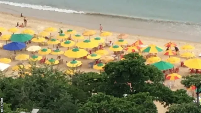 A beach in Fortaleza