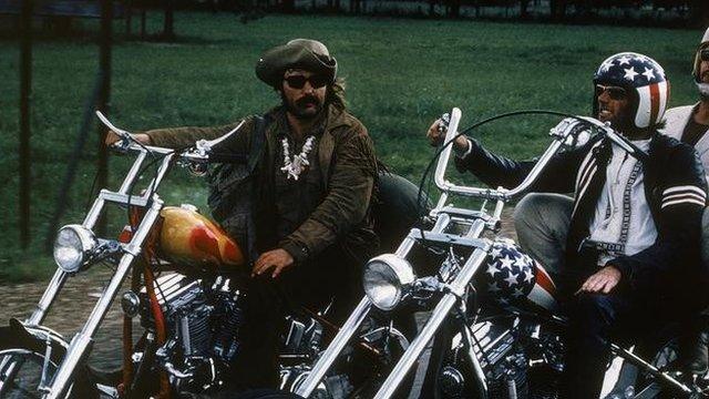 Dennis Hopper and Peter Fonda in Easy Rider