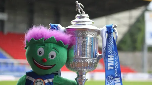 Clyde with the Scottish Cup