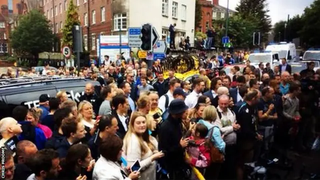 Crowds in Leeds for Tour de France