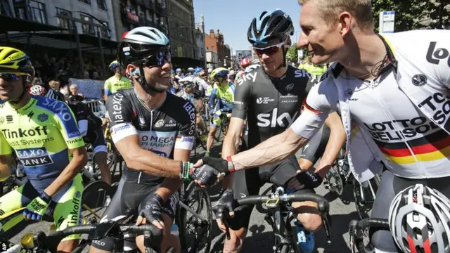 Alberto Contador Chris Froome Mark Cavendish Andre Griepel Tour de France