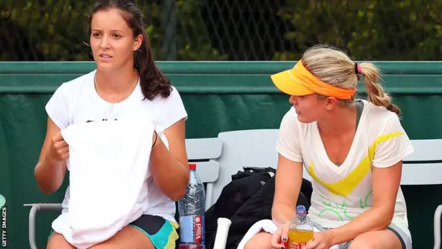 Laura Robson and GEnie Bouchard