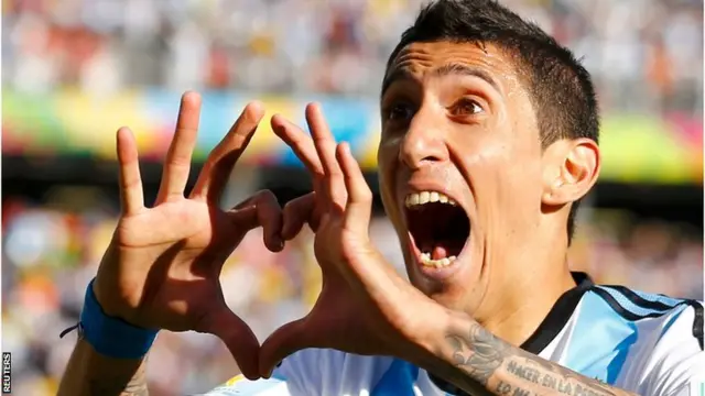 Argentina winger Angel Di Maria