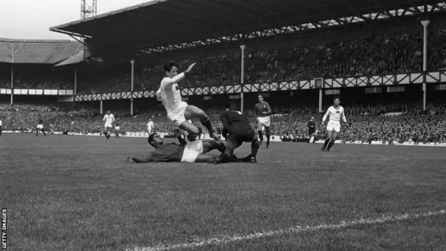 Action from North Korea v Portugal in 1966