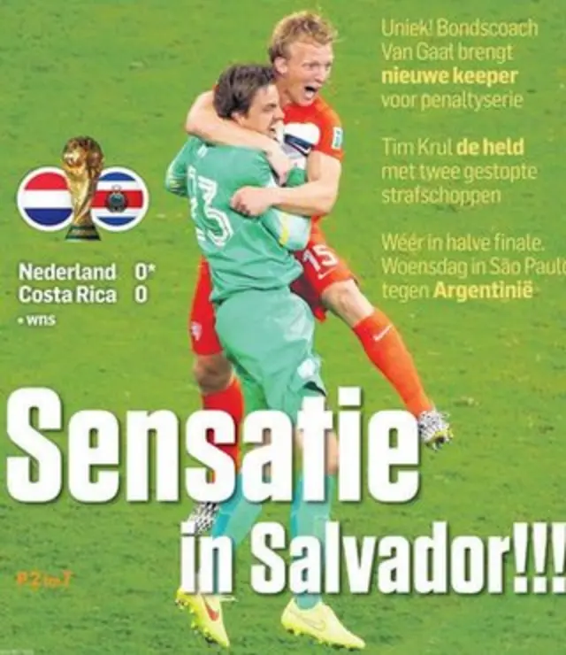 front page of Algemeen Dagblad