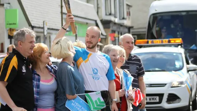 Andrew MacLeod with baton