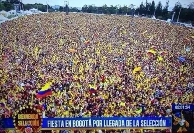 Colombia players welcomed home