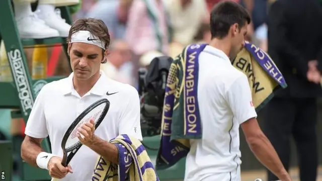 Roger Federer and Novak Djokovic