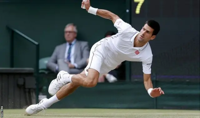 Novak Djokovic slips