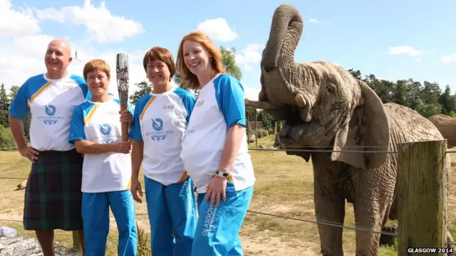 Walker Laing, Donna and Fiona Robertson and Heather Anderson