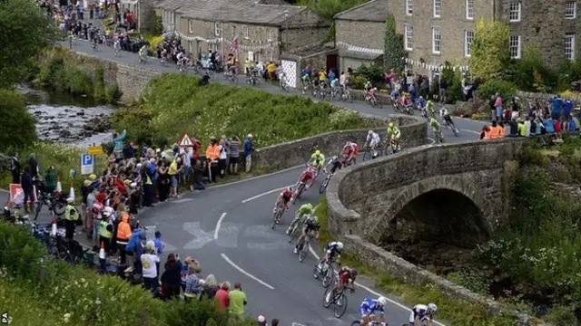 The Tour de France in the Yorkshire Dales