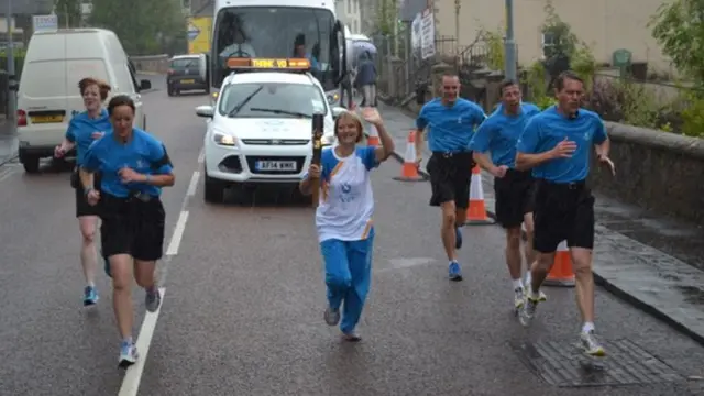 Queen's Baton in Callander