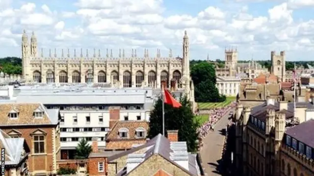 Picture of Cambridge taken by the BBC's Chris Mann