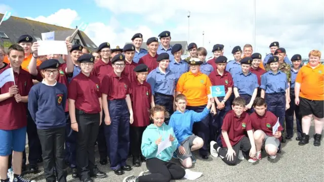 Sea Cadet units from Paisley, Dalbeattie, Ayr and Queensferry