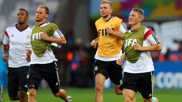 Germany players running