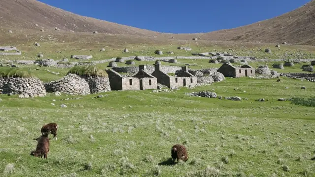 Abandoned houses on St Kilda