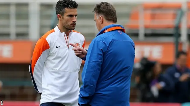 Louis van Gaal and Robin van Persie