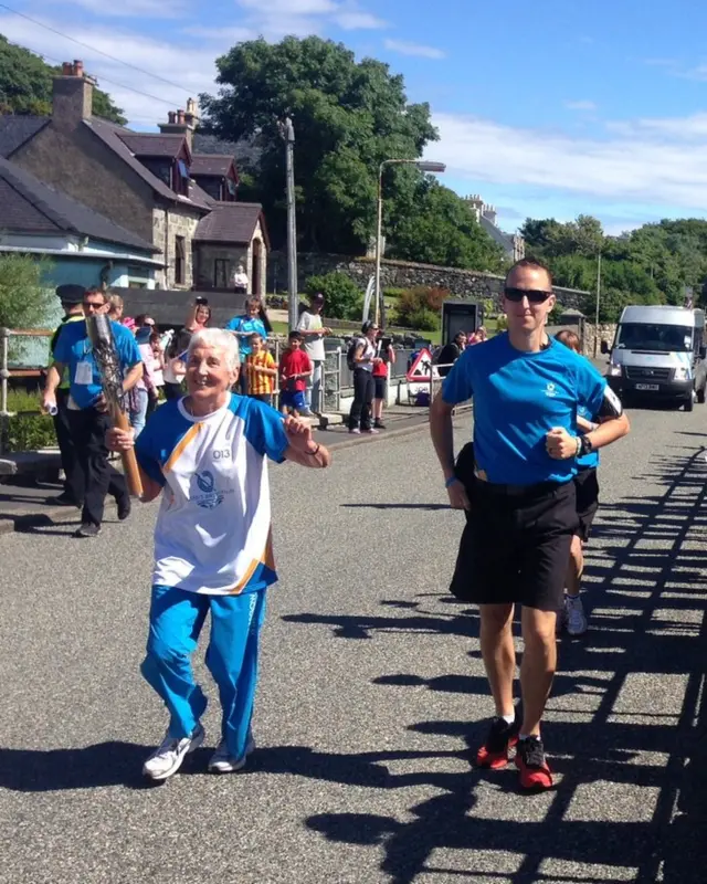 Ethel McNally, baton bearer