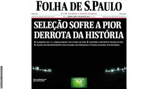 Folha de Sao Paulo front page