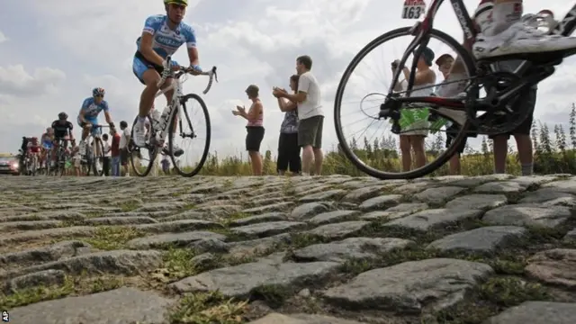 Cobblestone section