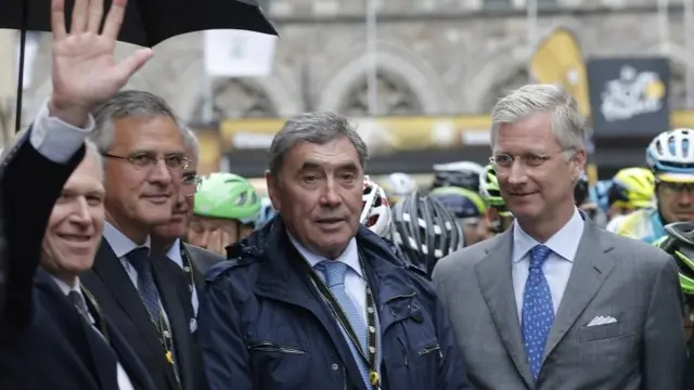 King Philippe and Eddy Merckx