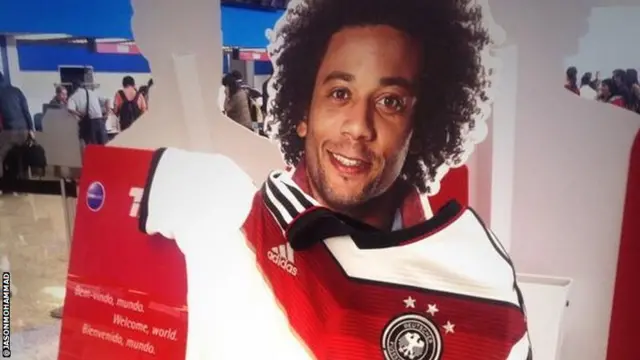 Marcelo cardboard cut out with Germany shirt