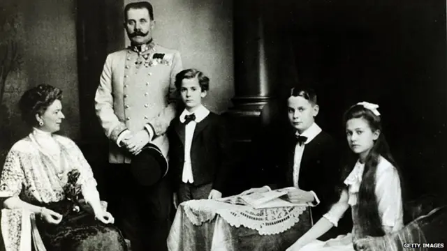 Archduke Ferdinand and Duchess Sophie with their children