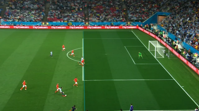 Higuain beats offside trap