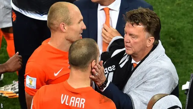 Ron Vlaar and Louis van Gaal