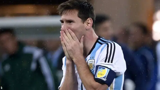 Lionel Messi of Argentina