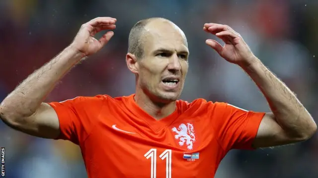 Netherlands forward Arjen Robben