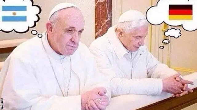 Pope Francis and Pope Benedict